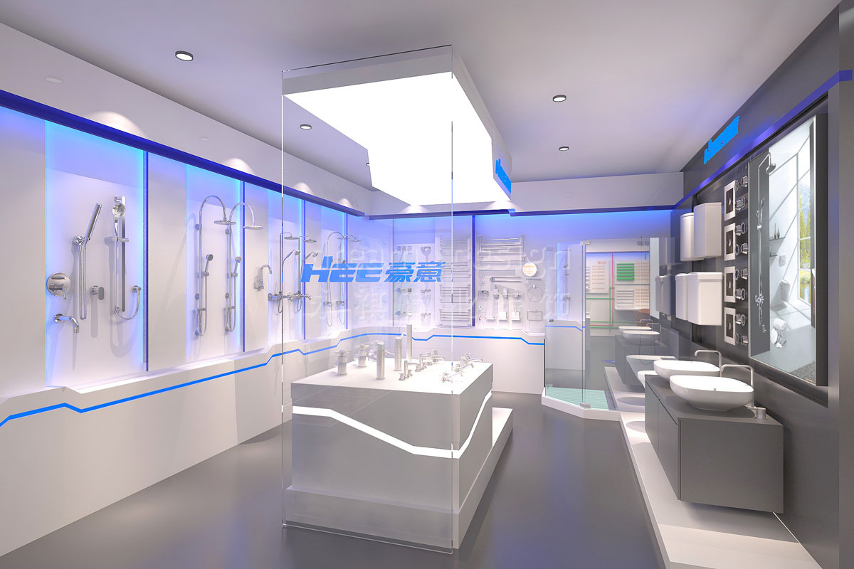 長沙展廳門面設(shè)計(jì)案例_長沙電器展廳裝修_長沙展廳設(shè)計(jì)效果圖_永祺商業(yè)裝飾