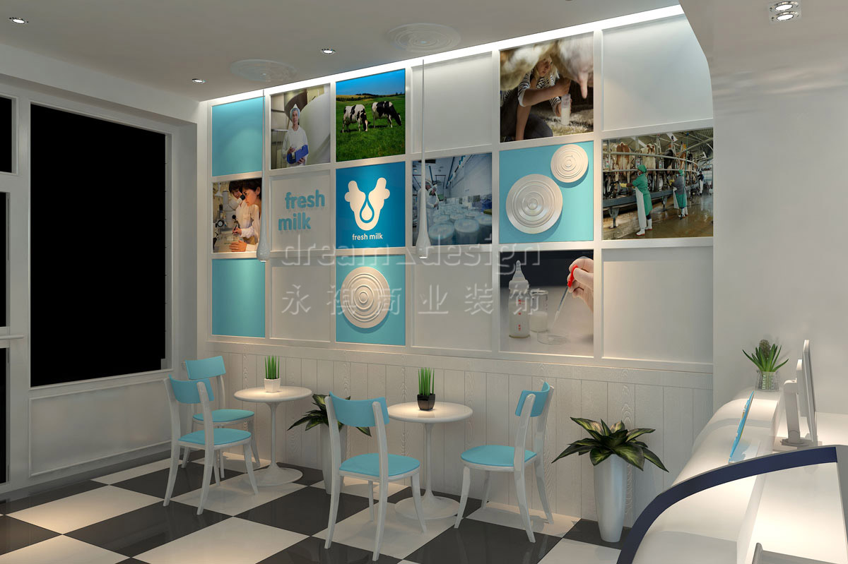 長沙萫草原真鮮奶裝修設計效果圖_長沙餐飲裝修案例_長沙裝修公司_永祺商業裝飾 長沙萫草原真鮮奶裝修設計效果圖_長沙餐飲裝修案例_長沙裝修公司_永祺商業裝飾