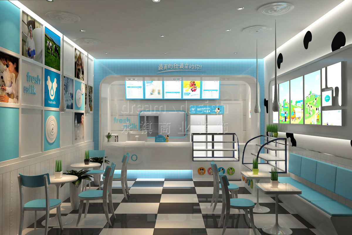 長沙萫草原真鮮奶裝修設計效果圖_長沙餐飲裝修案例_長沙裝修公司_永祺商業裝飾 長沙萫草原真鮮奶裝修設計效果圖_長沙餐飲裝修案例_長沙裝修公司_永祺商業裝飾