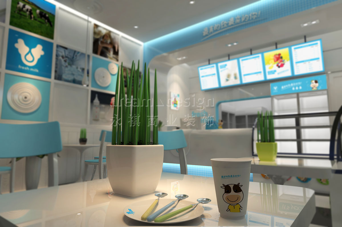 長沙萫草原真鮮奶裝修設計效果圖_長沙餐飲裝修案例_長沙裝修公司_永祺商業裝飾 長沙萫草原真鮮奶裝修設計效果圖_長沙餐飲裝修案例_長沙裝修公司_永祺商業裝飾