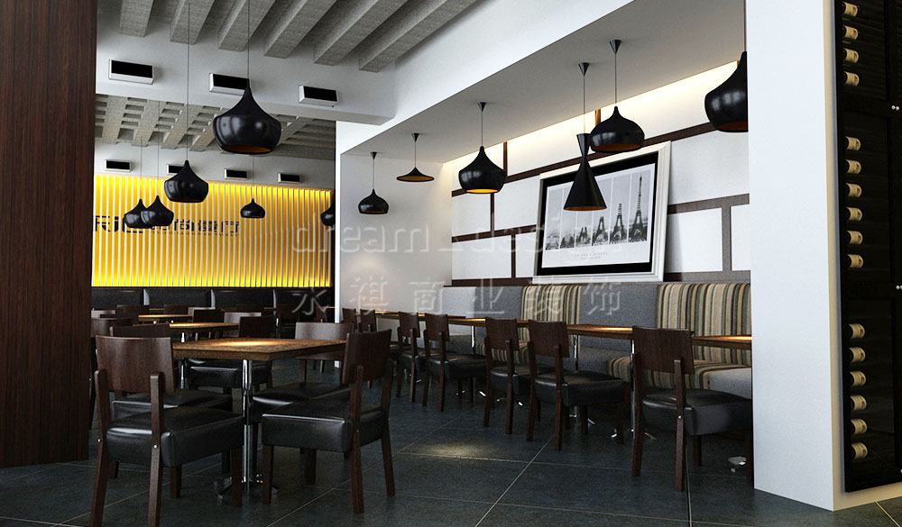長沙漁樂匯休閑餐廳裝修設計效果圖_長沙餐廳裝修設計_長沙公裝公司_永祺商業裝飾