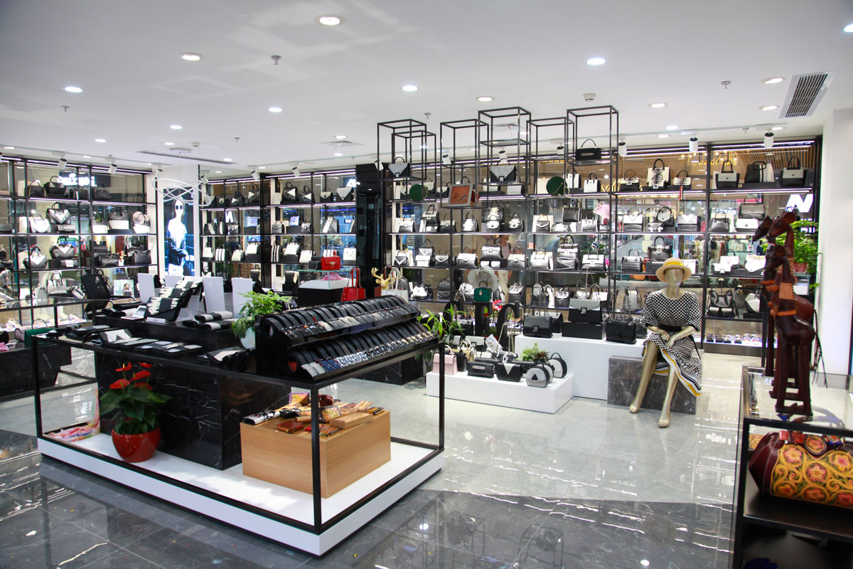長沙溫爾皮具店裝修設計效果圖_長沙高橋皮具店裝修_長沙裝修公司_永祺商業裝飾